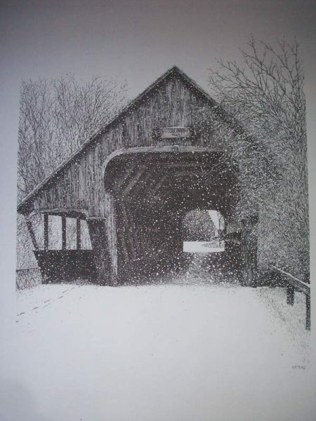 Woodstock Covered Bridge Note Cards