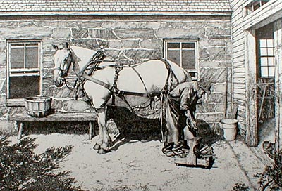 Farrier Pen & Ink Print