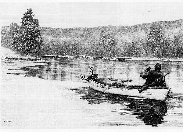 Deer Hunter Pen & Ink Print